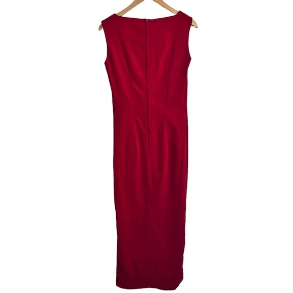 Eddy George Vintage Red Velvet Sheath Dress - Picture 9 of 16